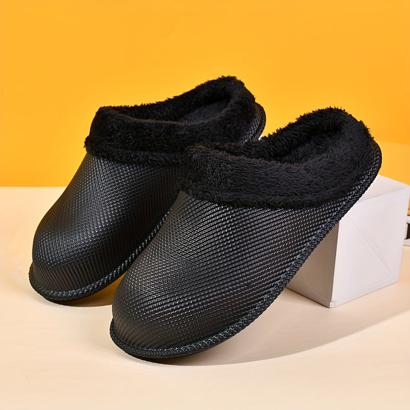 Women's Winter Thickened Warm Slippers Comfortable Solid Outdoor Slippers