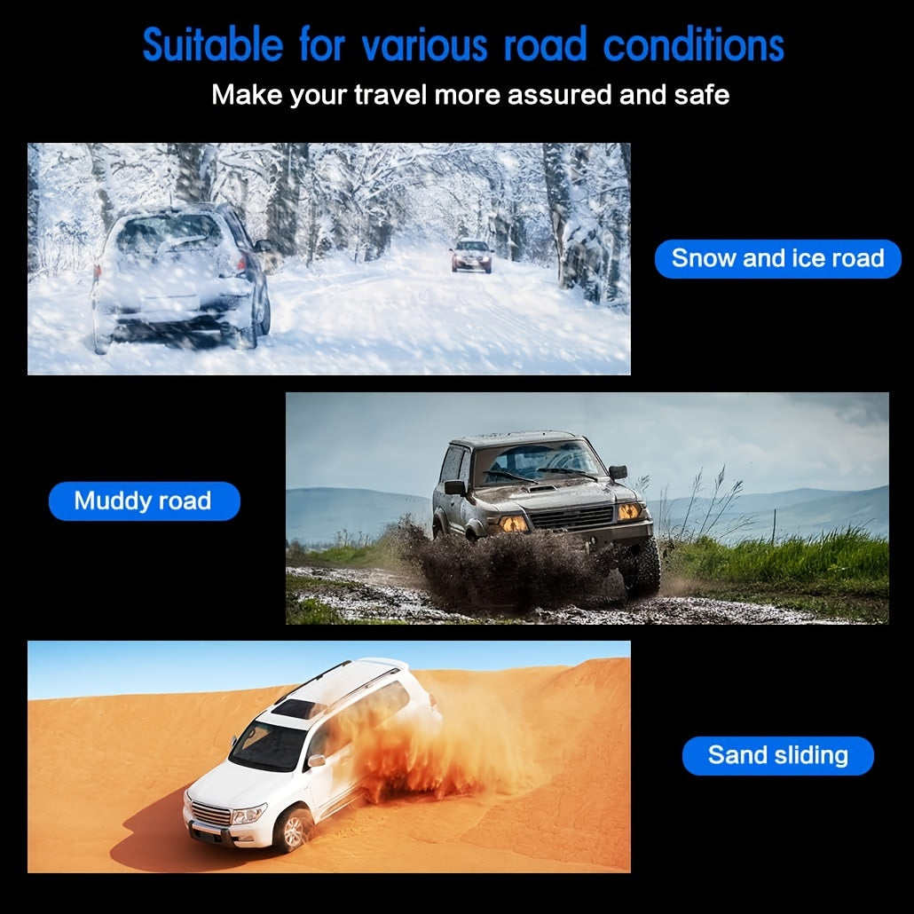 Car Tire Chains TPU Anti Skid Snow Chains Off Road Safety Driving Tire Chain
