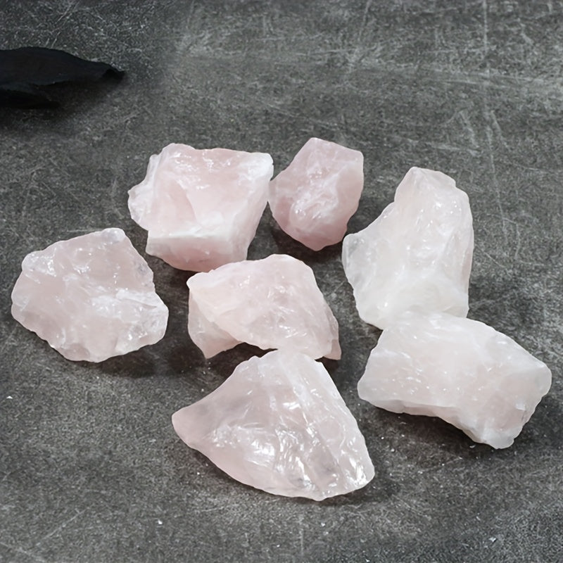 2pcs Natural Light Powder Crystal Raw Stones DIY Demagnetizing Purifying Stones