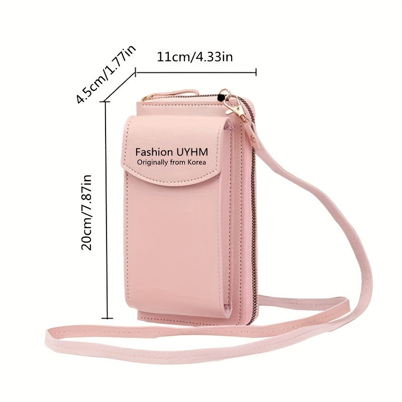 Women's Mini Crossbody Wallet Zip Clutch Purse