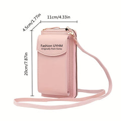 Women's Mini Crossbody Wallet Zip Clutch Purse