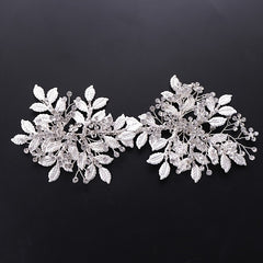 Bridal Silvery Crystal Wedding Hair Clip