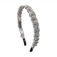Resin Chain Hairband for Women Twisted Hair Chain Headband