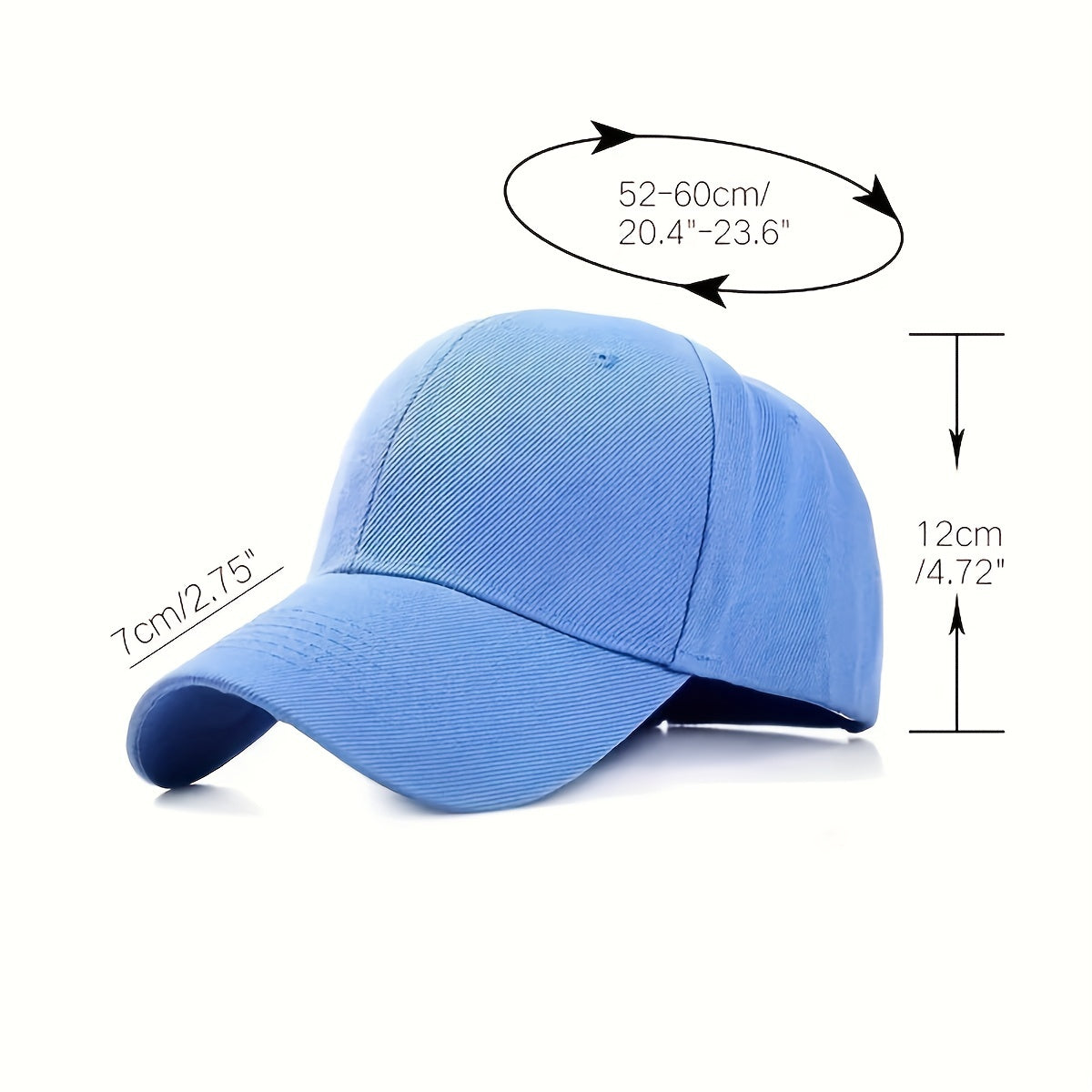 Adjustable Unisex Baseball Cap Lightweight Dad Hat Outdoor Sports Sun Hat