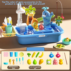 Theater Toy with Dishwasher and Pretend Play Tools
