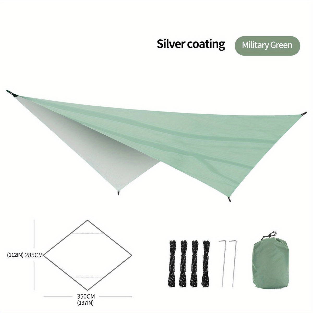 Outdoor Canopy Cover Rainproof Sunshade 210T Multifunctional
