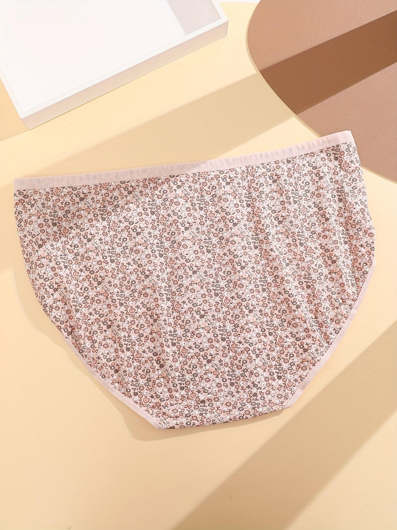  Ditsy Floral Print Seamless Comfort Underwear