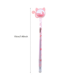 4pcs Cat Gel Pens for Students Sequin Kittens & 0 5 Water-based Signature Pens