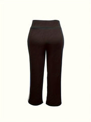 Colorblock High Rise Wide Leg Trousers