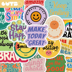 50 Motivational Stickers Positive Affirmation Self Adhesive Decoration