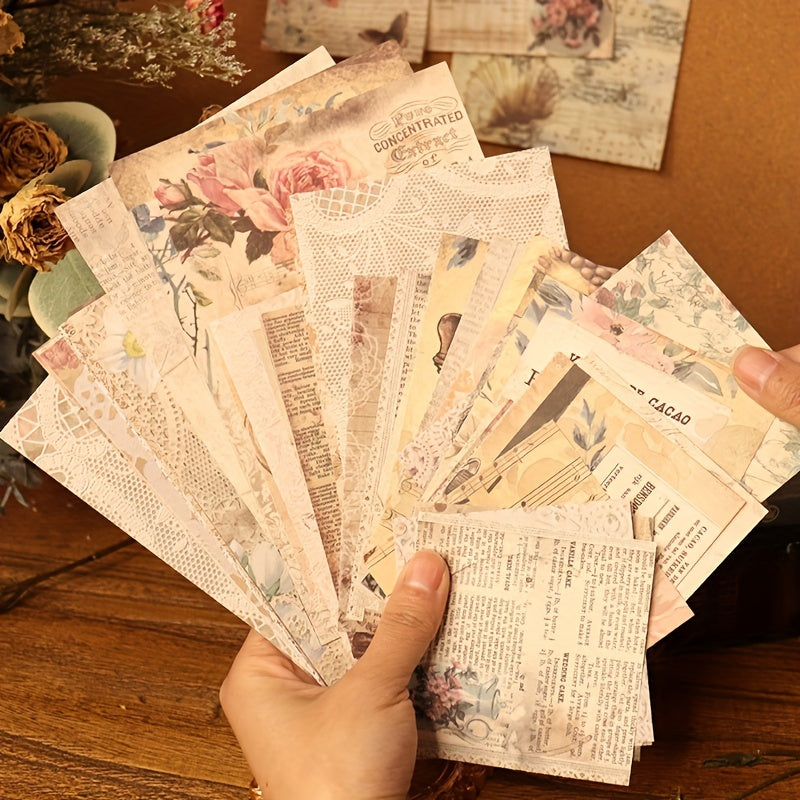 Vintage Scrapbook Paper for Bullet Journals & Art Journaling