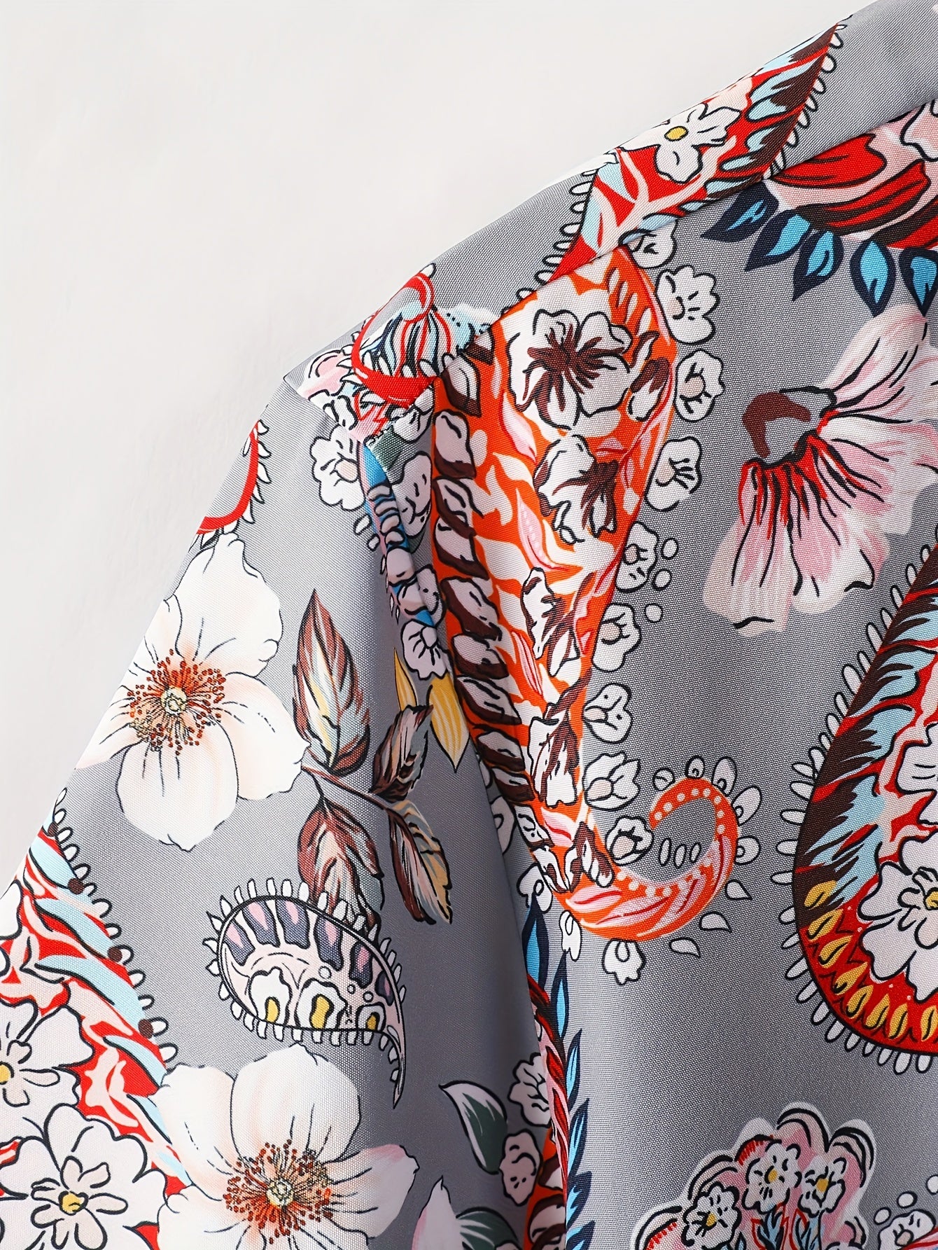 Paisley Pattern Hawaiian Shirt Men's Casual Allover Print