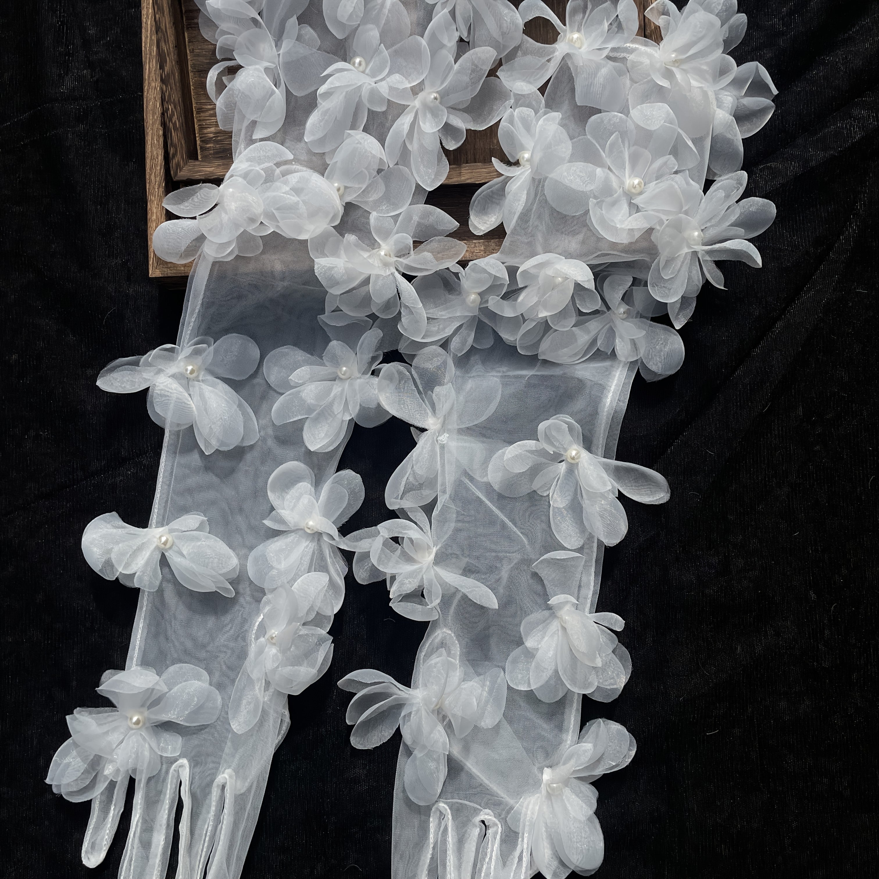Ivory Lace Bridal Gloves for Weddings and Events