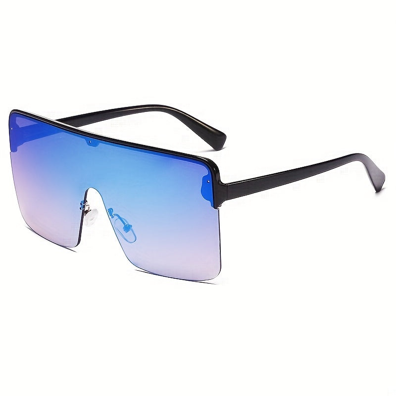 Transparent Lens Stainless Steel Metal Hinged Sunglasses Vintage Eyewear
