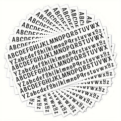 5 Reusable Vinyl Alphabet Transfer Paper - Colorful Letter Decals