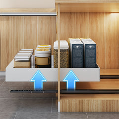 Pull Out Cabinet Organizer for Seasoning Dish and Bowl Storage