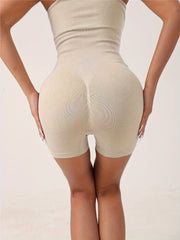 Sporty Round Neck Cami Jumpsuit Yoga Bodysuit