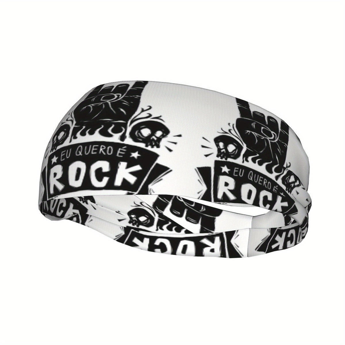 Rock 'n' Roll Sports Headband Sweat Wicking Polyester Yoga Gym Running