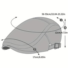 Men's Cotton Peaked Cap Solid Color