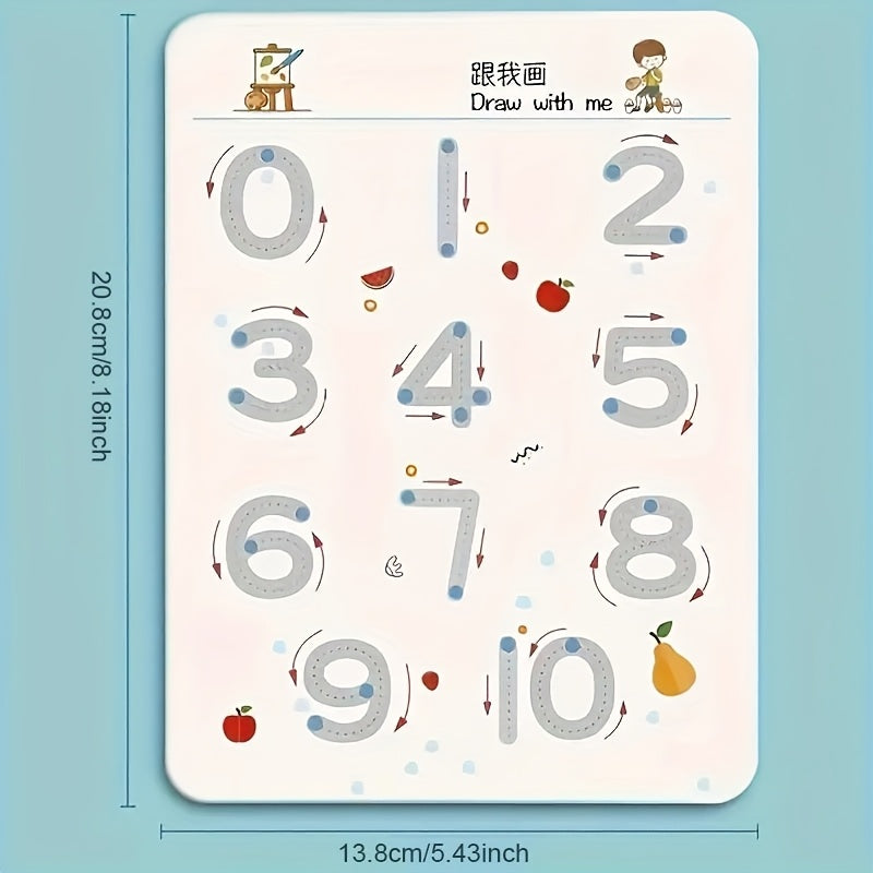 Magic Copybook Set for Kids 3-8, Improve Writing Skills, Erasable Pen