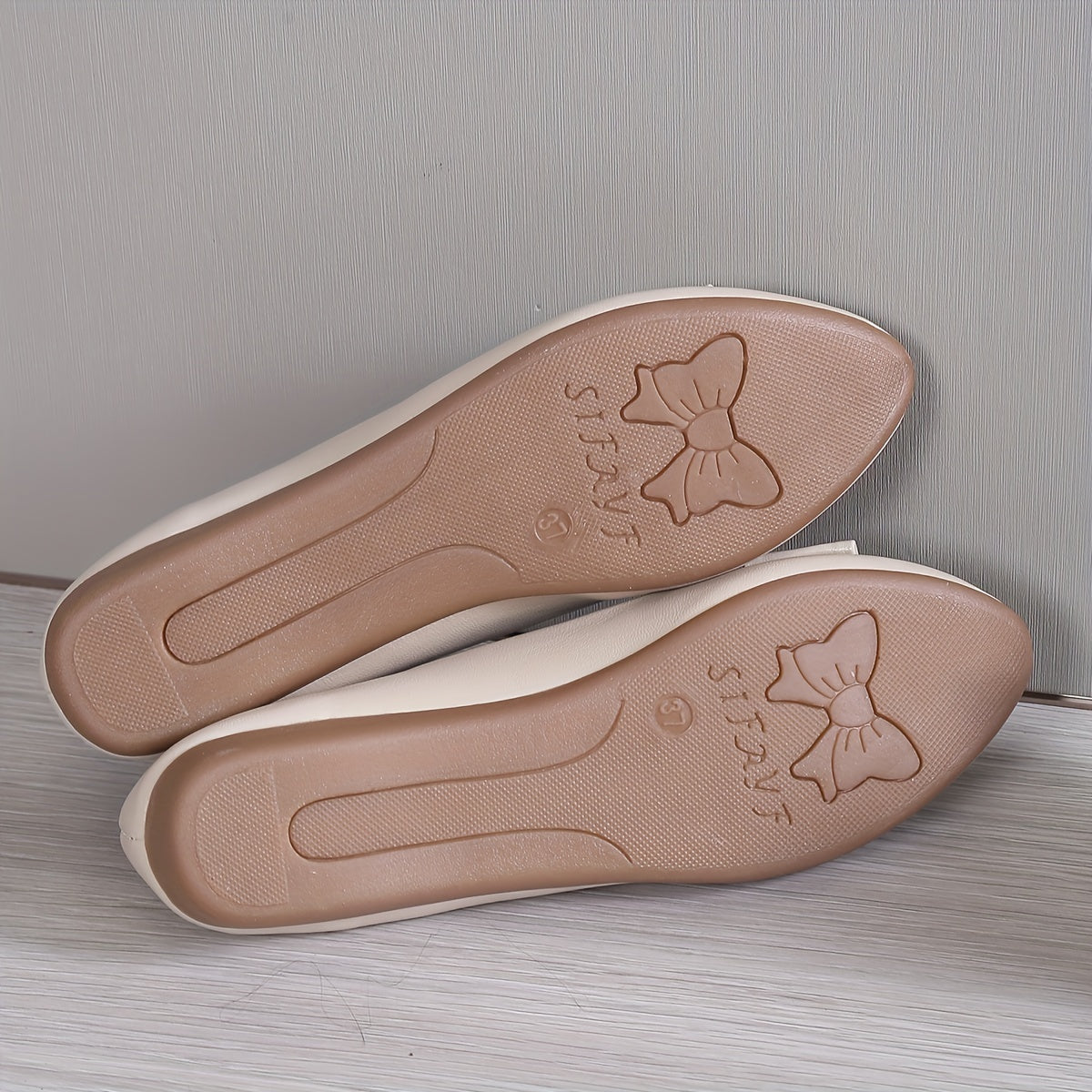 Rhinestone Decor Flat Loafers Slip On Soft Sole Shoes
