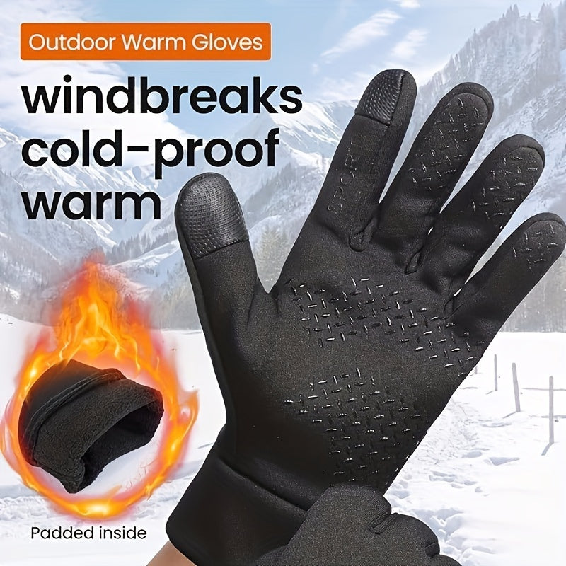 Warm Windproof Waterproof Gloves Touch Screen Outdoor