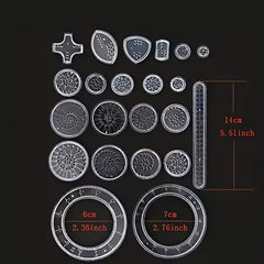 Spiral Drawing Ruler Set Transparent PVC Templates Painting Projects Ages 3 6