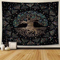 Bohemian Tree Of Life Tapestry Wall Hanging Cloth