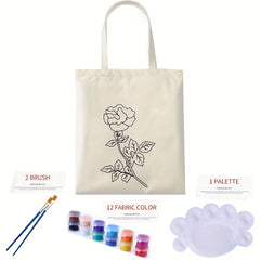DIY Painting Handbag Linen Shoulder Bag for Women