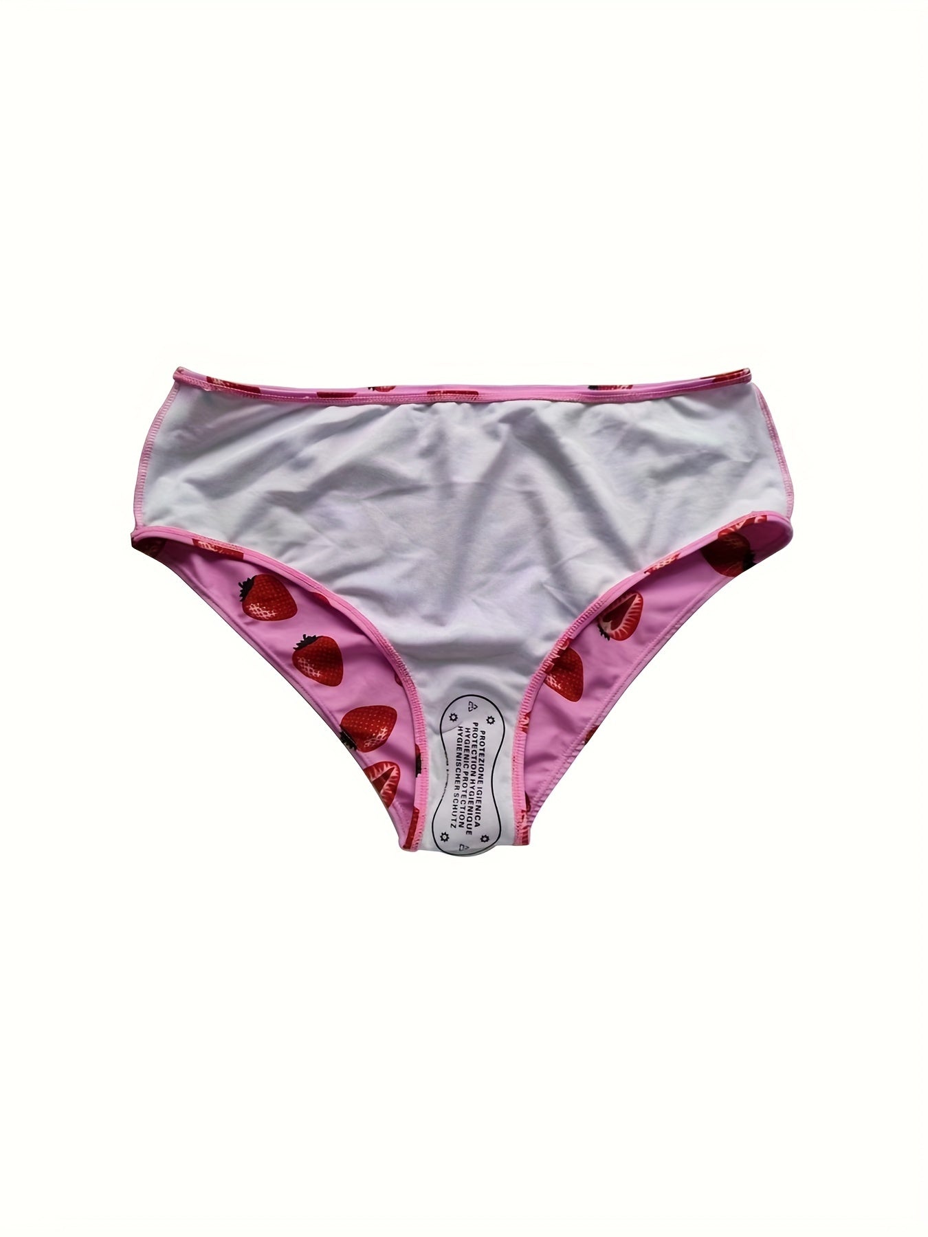  Strawberry Print Bikini Set with Cover Up Skirt