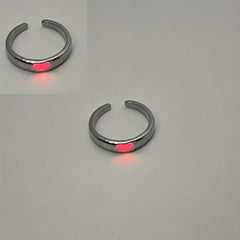 Love Luminous Ring Live Mouth Adjustable Couple Ring