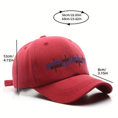 Letter Embroidery Unisex Baseball Cap Solid Dad Hats Sports