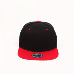 Adjustable Flat Brim Baseball Cap with Letter Patch for Outdoor Sport