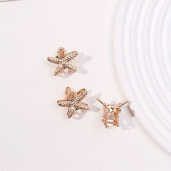 3pcs Small Starfish Hair Claw Nonslip Braids Shark Claw Women Girls Sweet Hair