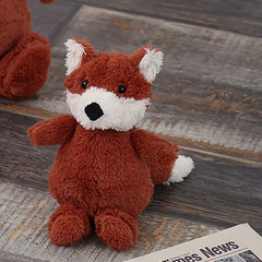 2pcs Fox Plush Dolls Soft Stuffed Animals for Christmas