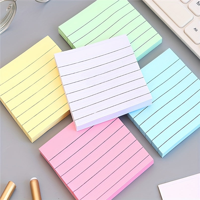 10 Pastel Lined Sticky Note Pads for Home Office School