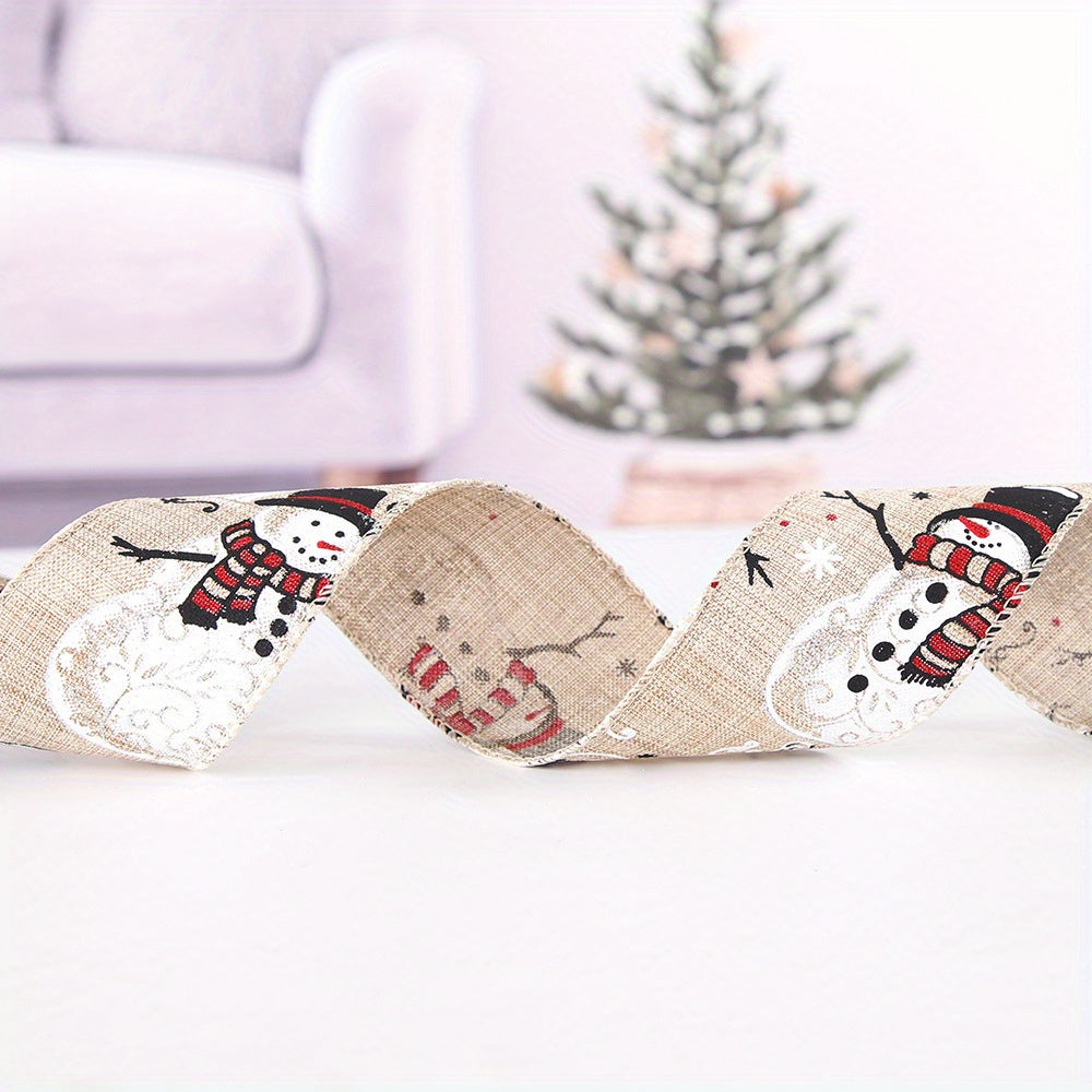 5m Christmas Ribbon Colorful Car Printing