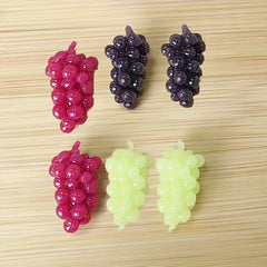 6pcs Vibrant Grape Bunches DIY Dollhouse Toy Accessories for Home Decor