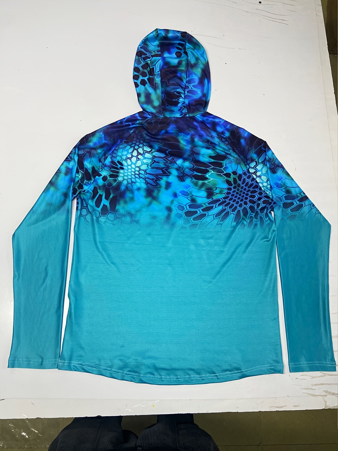 Men's Sun Protection Hoodie Long Sleeve Top for Outdoor Fishing