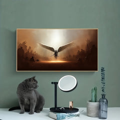 Archangel Tyrael Wall Canvas Art Frameless Painting for Home Decor