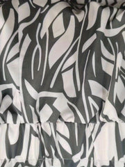  Geometric Print Wide Leg Pants With Pockets