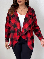  Gingham Print Cardigan