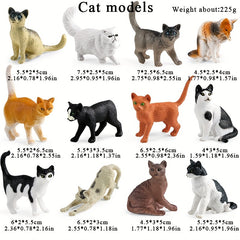 Tiny Dog Figurines Playset Realistic Mini Puppy Kittens Toy Set