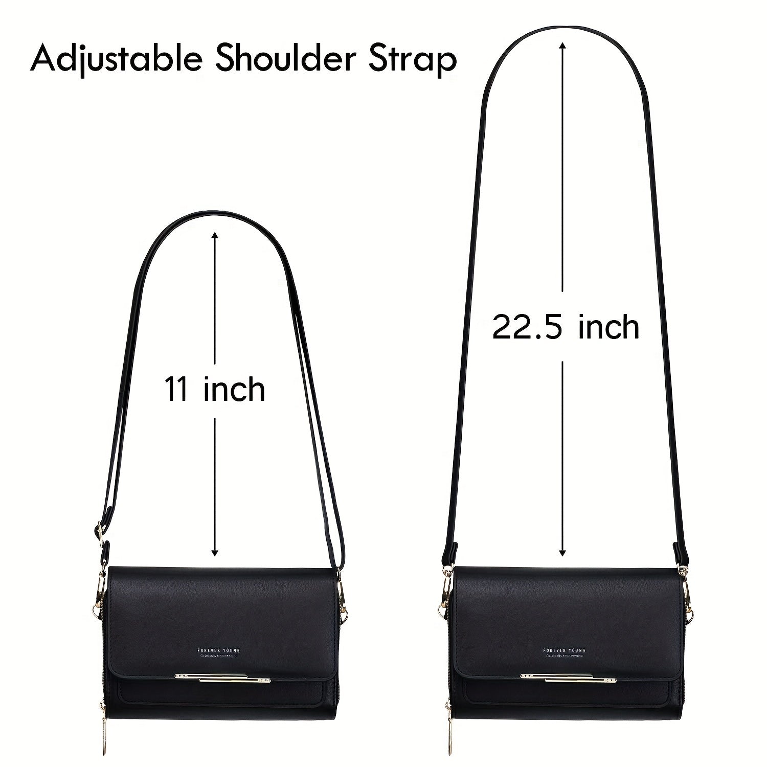 Square Shoulder Bag Minimalist Crossbody Bag For Work Women's Purse