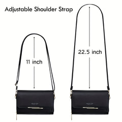 Square Shoulder Bag Minimalist Crossbody Bag For Work Women's Purse