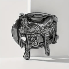 Retro Hollow Out Belt Buckle Western Cowboy Cowgirl Accessories
