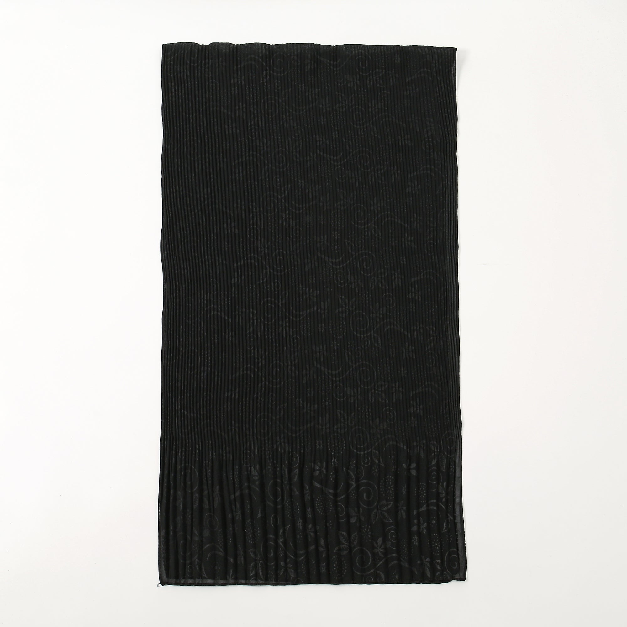 Soft Embossed Striped Scarf Sun Protection Skin Friendly