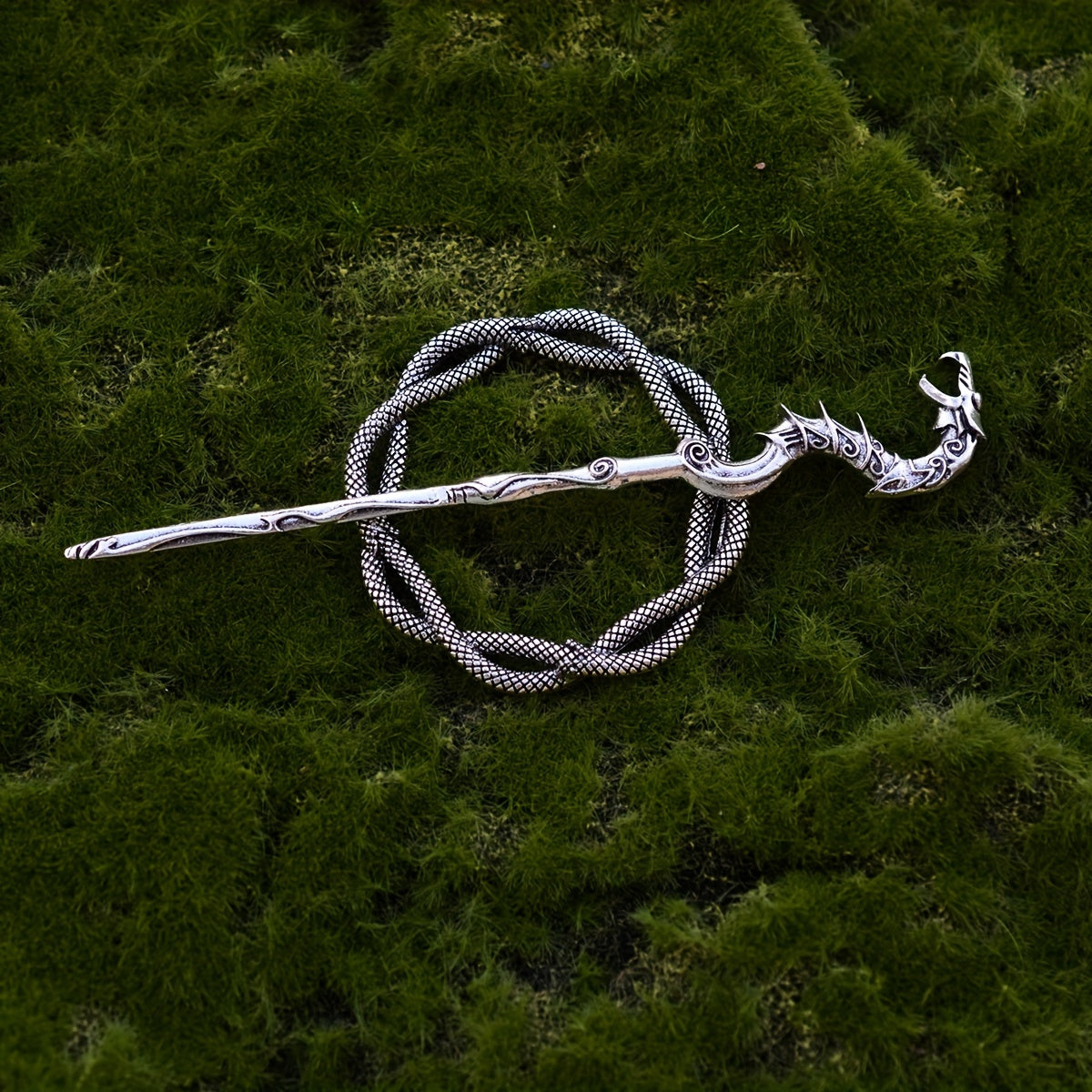Ouroboros Hair Stick Metal Hairpin Retro Style Hair Accessories