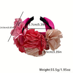 Boho Flower Headband for Women - Sweet Hair Band for Party Prom