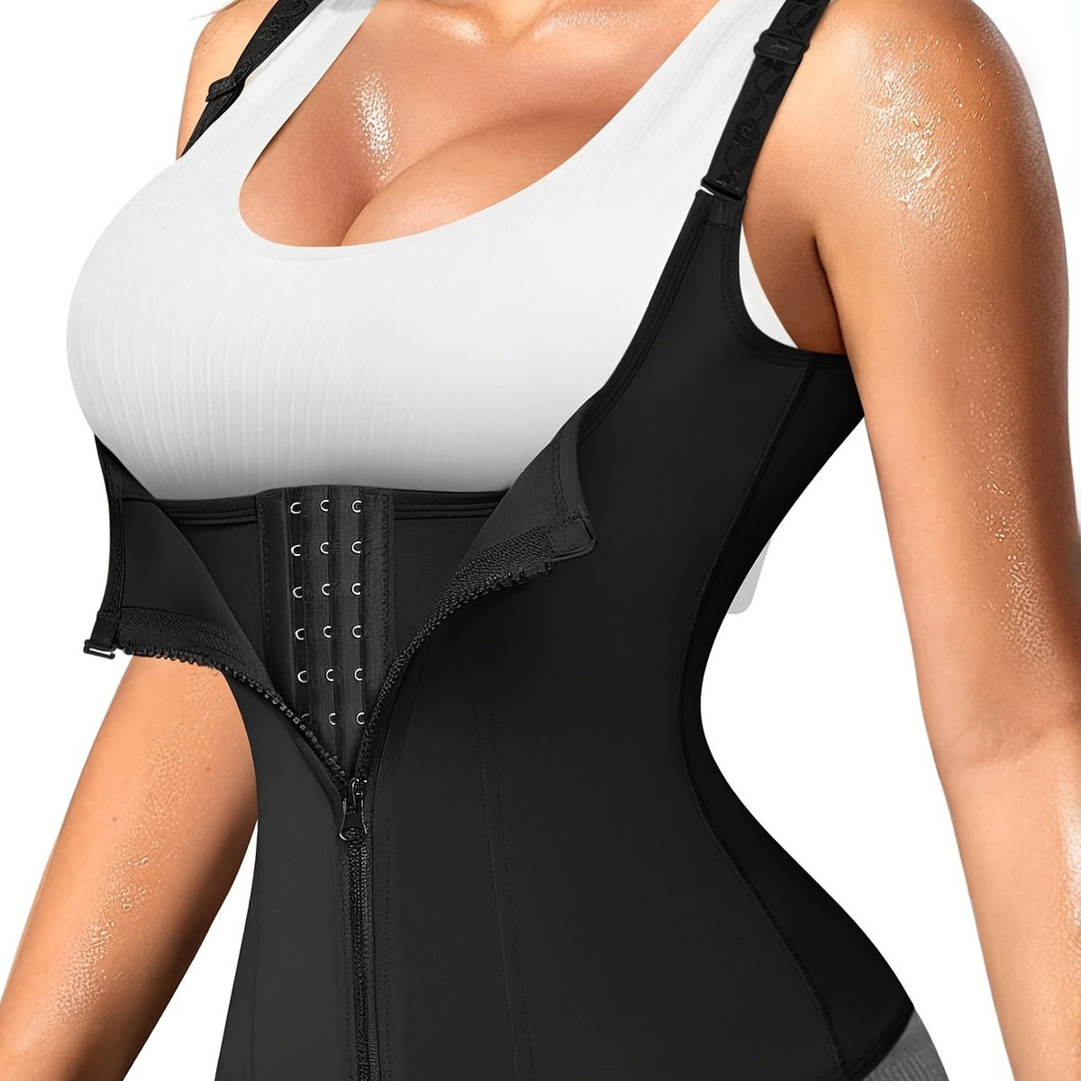 Women's Waist Trainer Corset Body Shaper w/ Adjustable Straps Tank Top